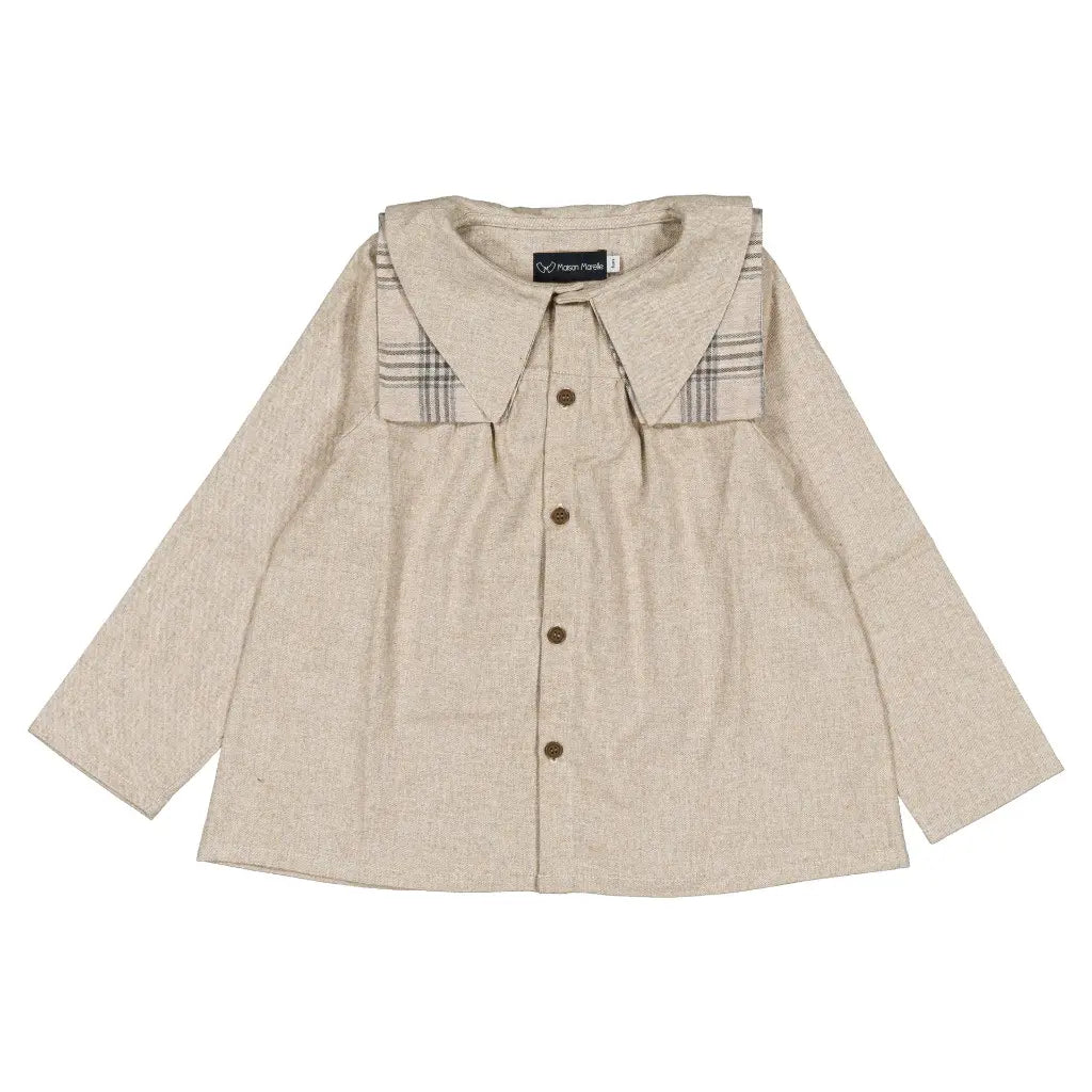 Blouse DUC - flannel beige [Maison Marelle](26FW)drop1 2