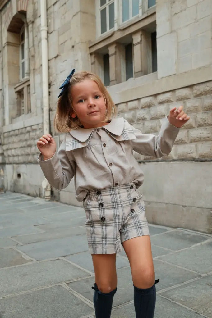 Blouse DUC - flannel beige [Maison Marelle](26FW)drop1 3