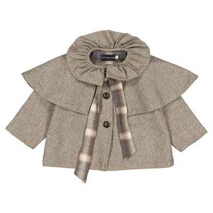 Jacket DURET - taupe chevron [Maison Marelle](26FW)drop1 4