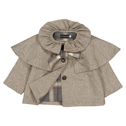 Jacket DURET - taupe chevron [Maison Marelle](26FW)drop1 5