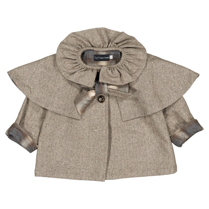 Jacket DURET - taupe chevron [Maison Marelle](26FW)drop1 6
