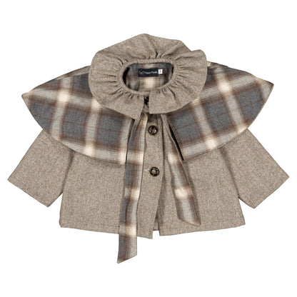 Jacket DURET - taupe chevron [Maison Marelle](26FW)drop1 11