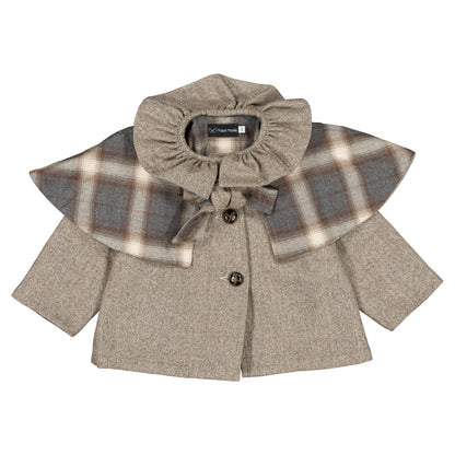 Jacket DURET - taupe chevron [Maison Marelle](26FW)drop1 12