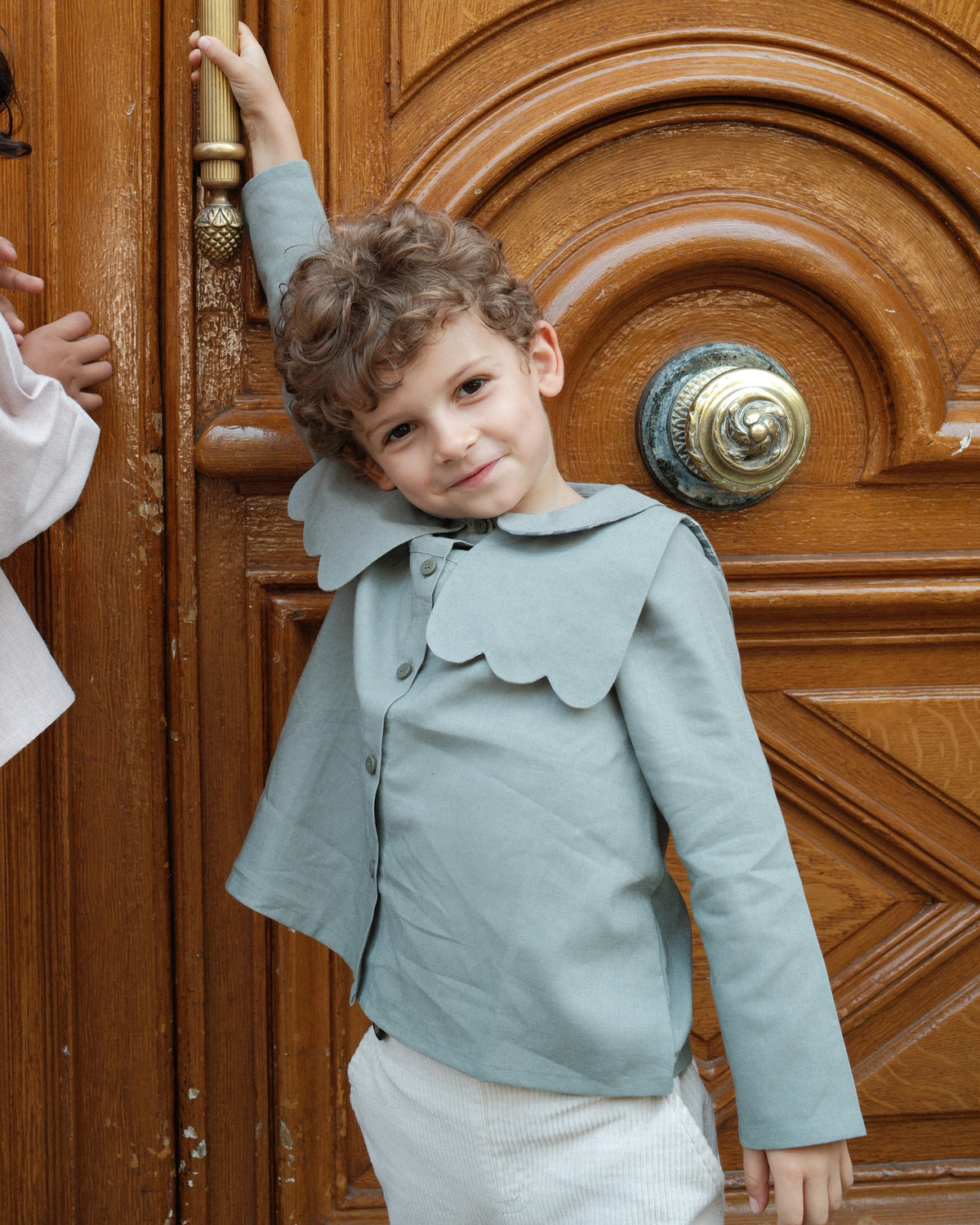 Shirt GRENELLE - sauge linen [Maison Marelle](26FW)drop1 2