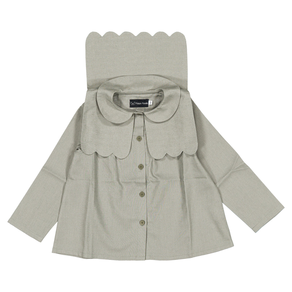 Shirt GRENELLE - sauge linen [Maison Marelle](26FW)drop1 12