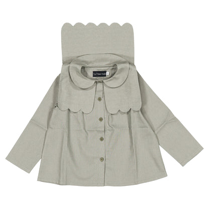 Shirt GRENELLE - sauge linen [Maison Marelle](26FW)drop1 12