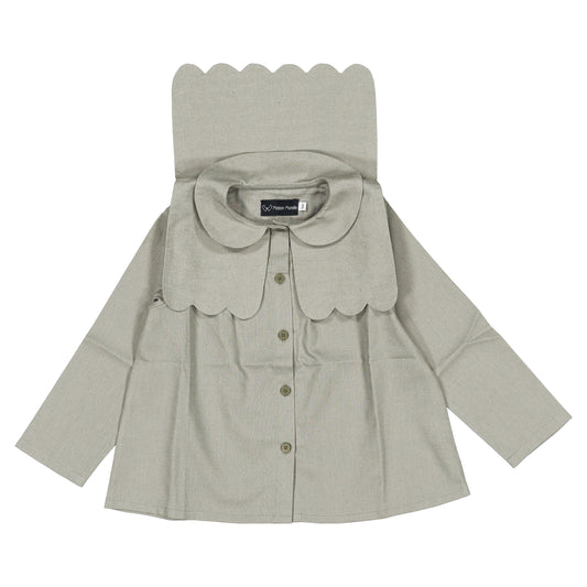 Shirt GRENELLE - sauge linen [Maison Marelle](26FW)drop1 12