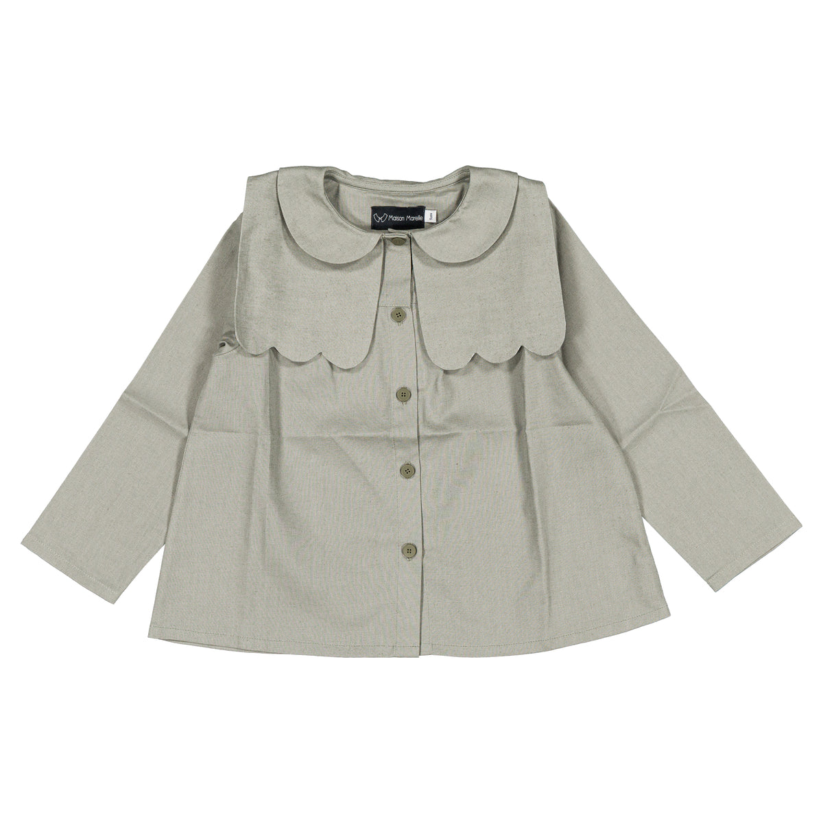Shirt GRENELLE - sauge linen [Maison Marelle](26FW)drop1 14