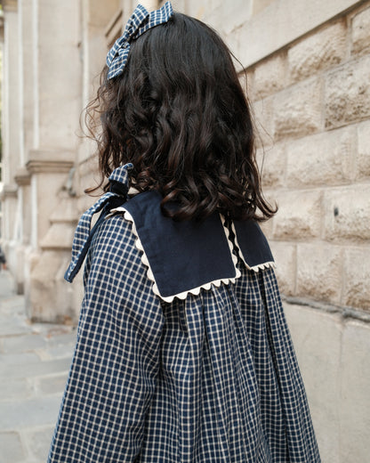 HALLES - blue&ecru check [Maison Marelle](26FW)drop1 2