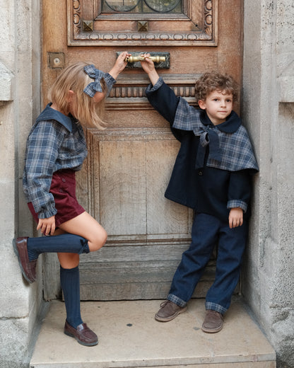 HALLES - blue tartan [Maison Marelle](26FW)drop1 10