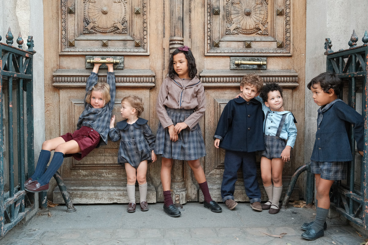 Romper LOTA - blue tartan [Maison Marelle](26FW)drop1 1
