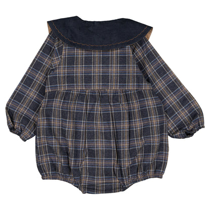 Romper LOTA - blue tartan [Maison Marelle](26FW)drop1 10