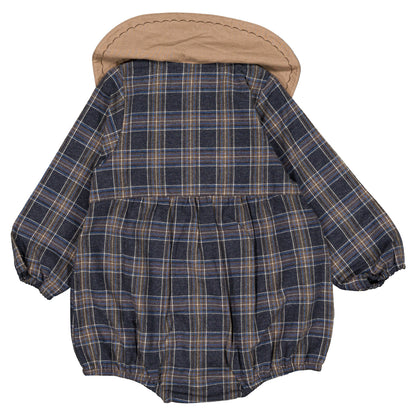Romper LOTA - blue tartan [Maison Marelle](26FW)drop1 11