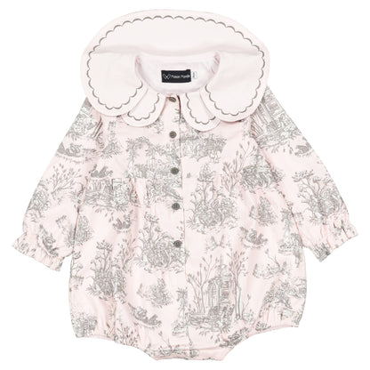 Romper LOTA - pink jouy print [Maison Marelle](26FW)drop1 3