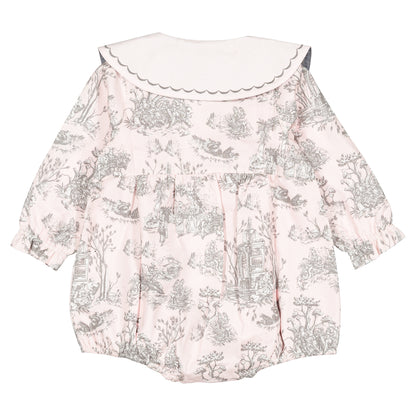 Romper LOTA - pink jouy print [Maison Marelle](26FW)drop1 5