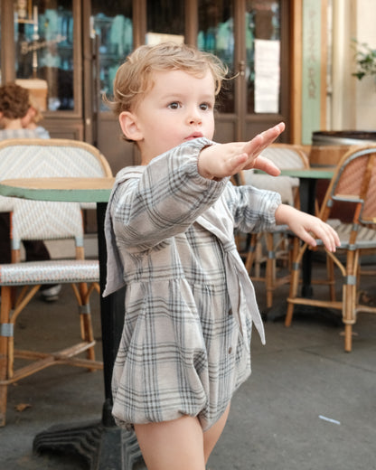 Romper MAZET - beige tartan [Maison Marelle](26FW)drop1 3