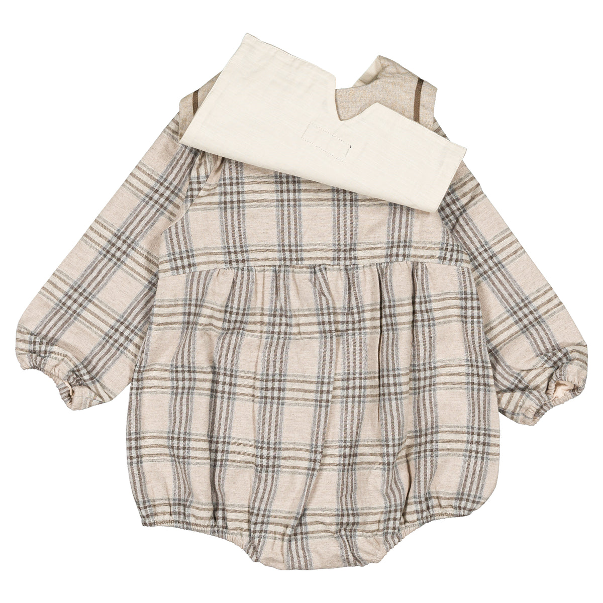 Romper MAZET - beige tartan [Maison Marelle](26FW)drop1 12