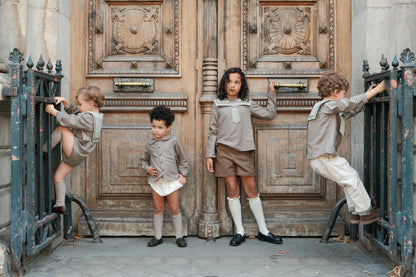 Romper MAZET - olive check [Maison Marelle](26FW)drop1 4