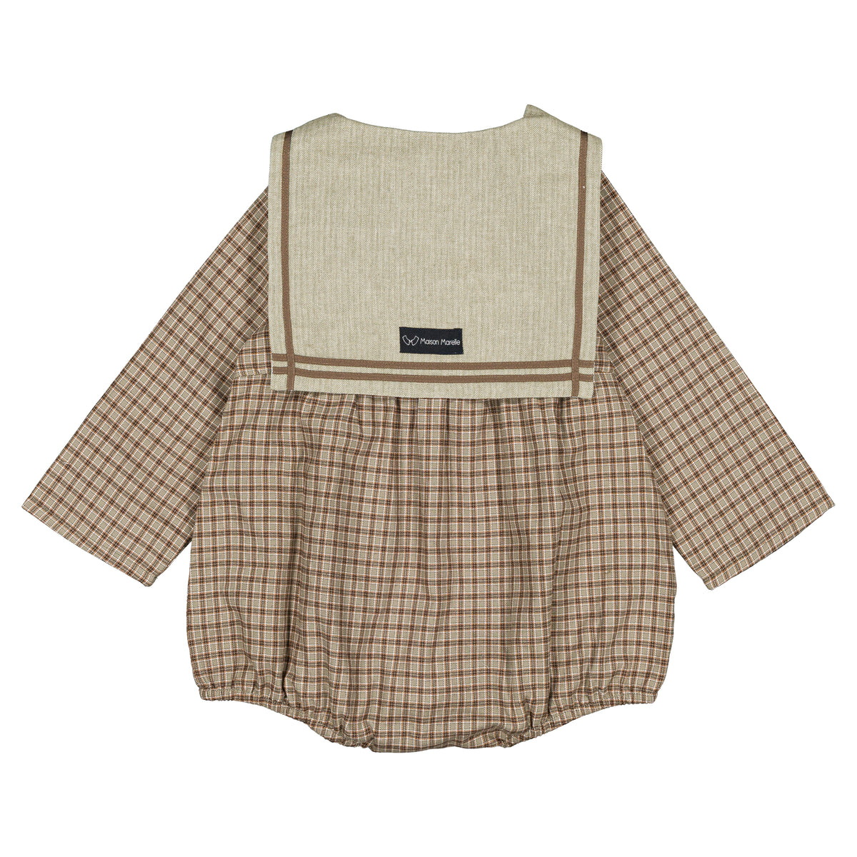 Romper MAZET - olive check [Maison Marelle](26FW)drop1 16