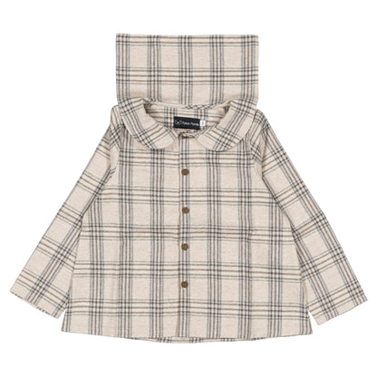 Shirt MONCEAU - beige tartan [Maison Marelle](26FW)drop1 5