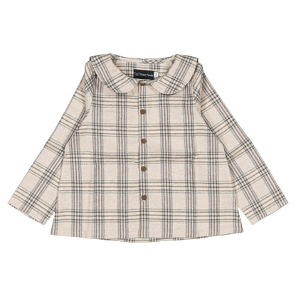 Shirt MONCEAU - beige tartan [Maison Marelle](26FW)drop1 7
