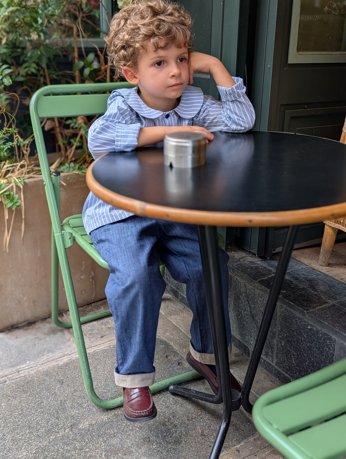 Shirt MONCEAU - blue stripes [Maison Marelle](26FW)drop1 1