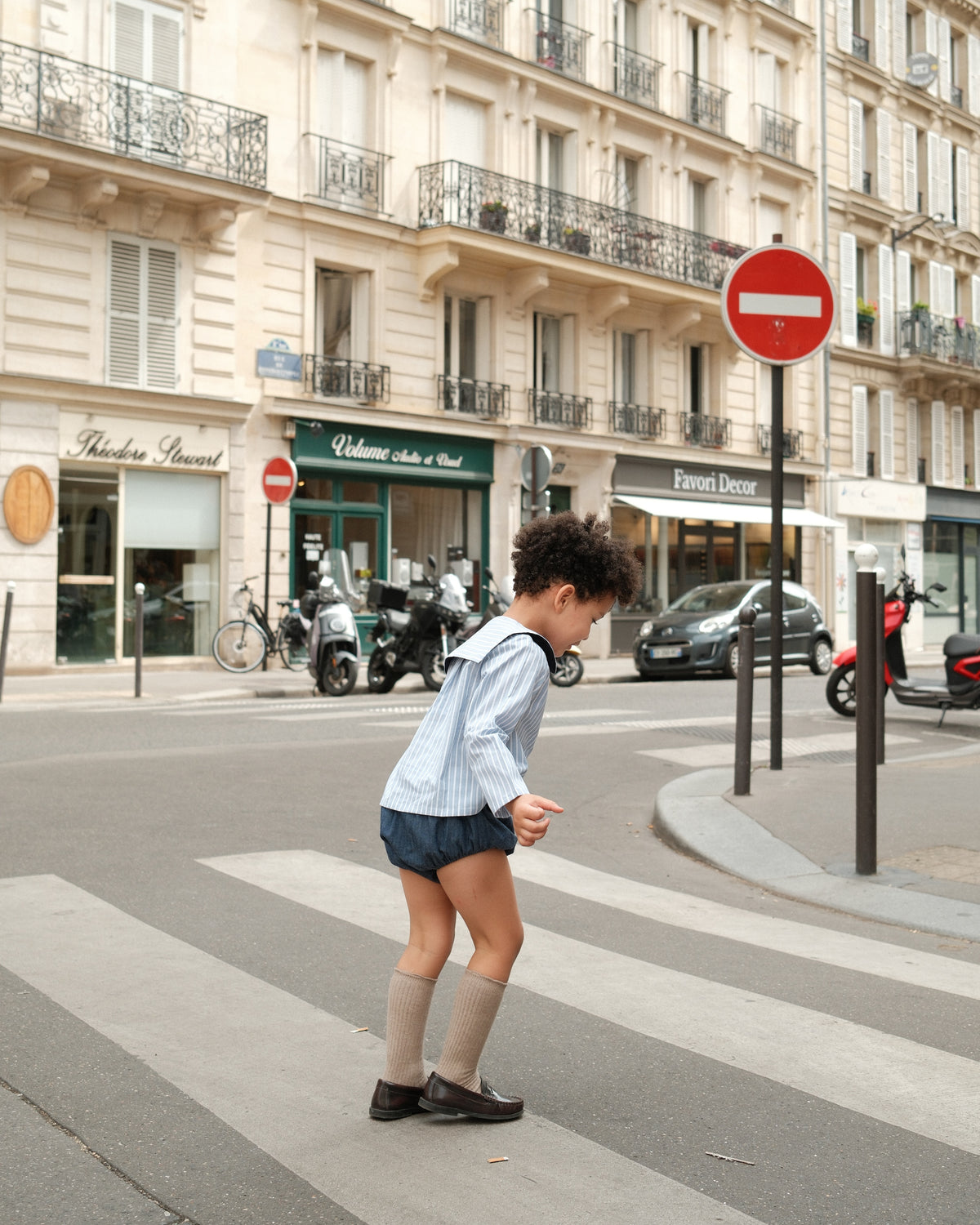 Shirt MONCEAU - blue stripes [Maison Marelle](26FW)drop1 8