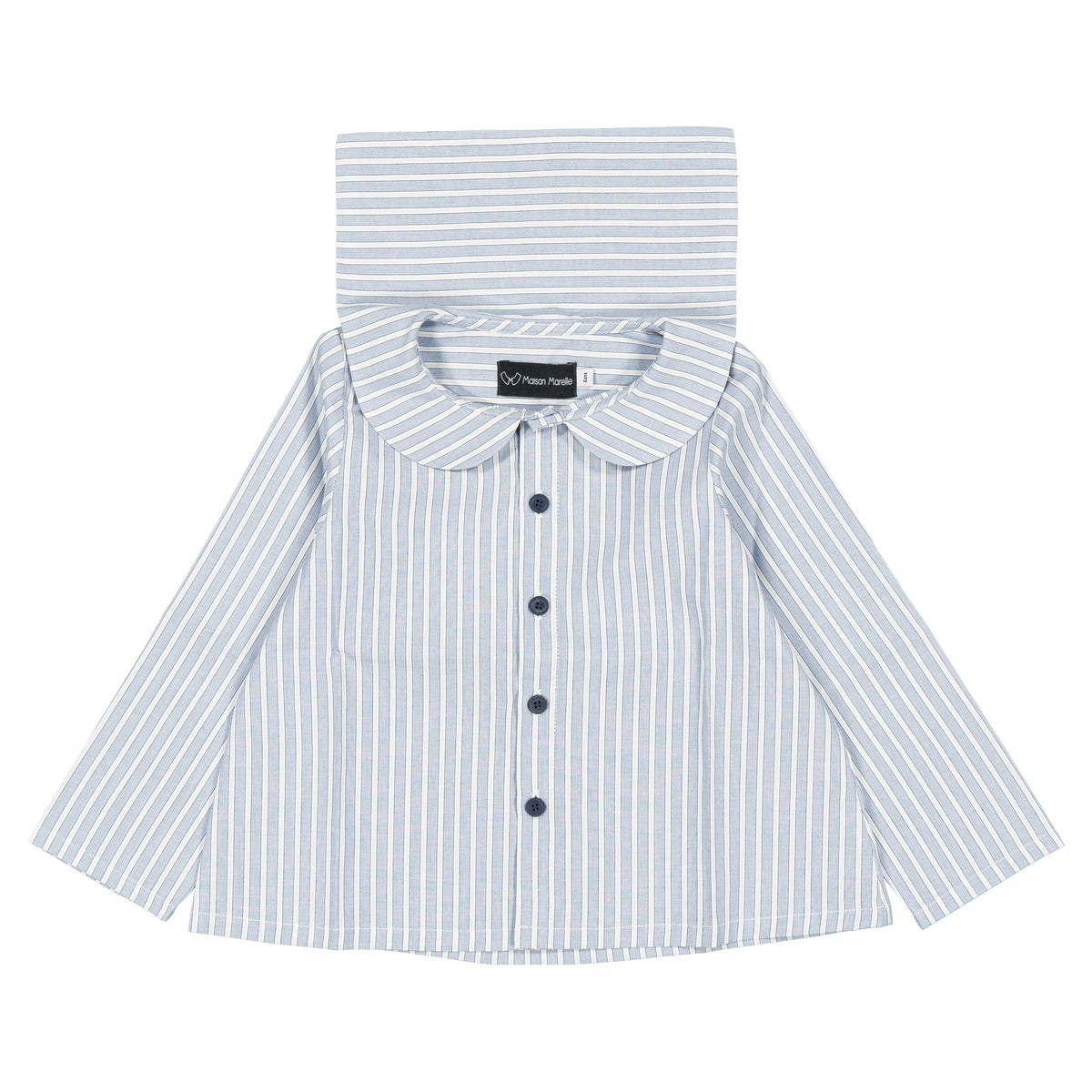 Shirt MONCEAU - blue stripes [Maison Marelle](26FW)drop1 10