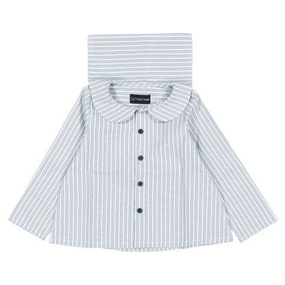 Shirt MONCEAU - blue stripes [Maison Marelle](26FW)drop1 10