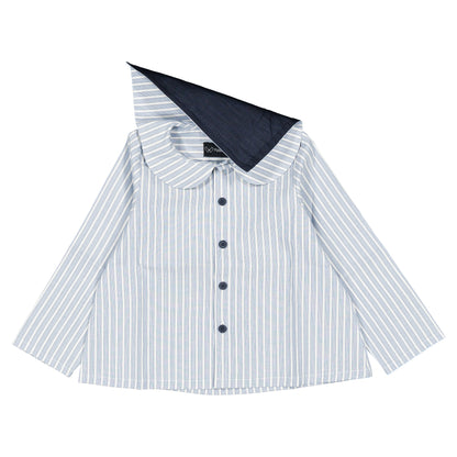Shirt MONCEAU - blue stripes [Maison Marelle](26FW)drop1 11