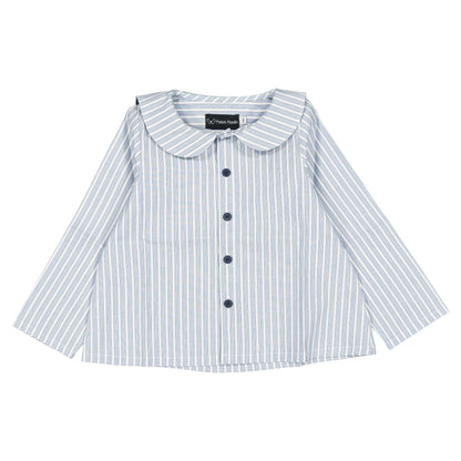Shirt MONCEAU - blue stripes [Maison Marelle](26FW)drop1 12