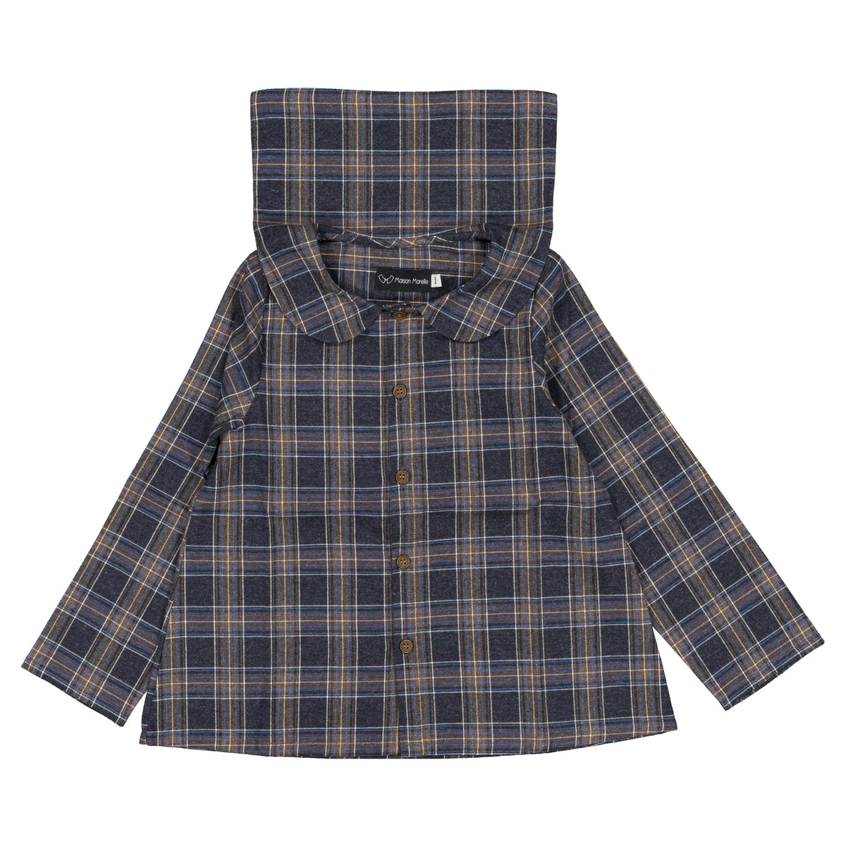 Shirt MONCEAU - blue tartan [Maison Marelle](26FW)drop1 5