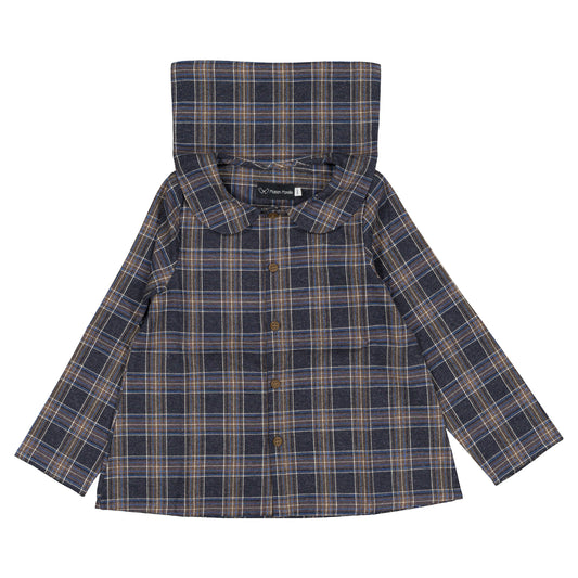 Shirt MONCEAU - blue tartan [Maison Marelle](26FW)drop1 5