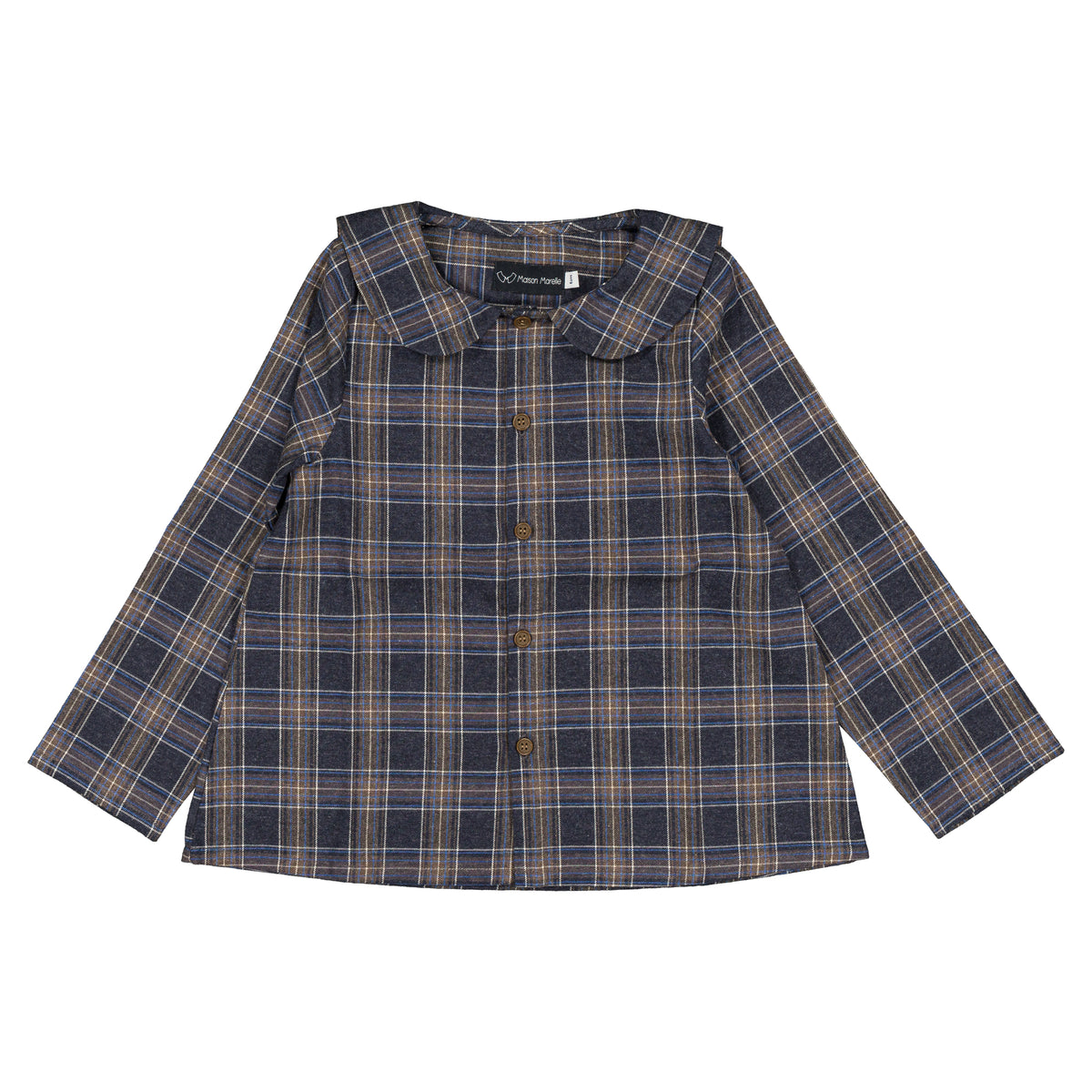 Shirt MONCEAU - blue tartan [Maison Marelle](26FW)drop1 6