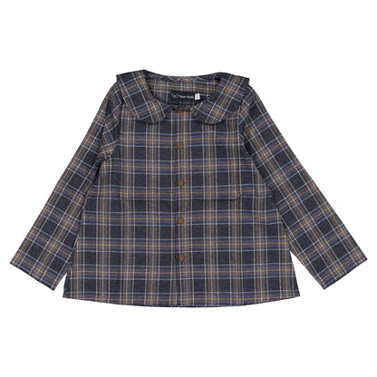 Shirt MONCEAU - blue tartan [Maison Marelle](26FW)drop1 6
