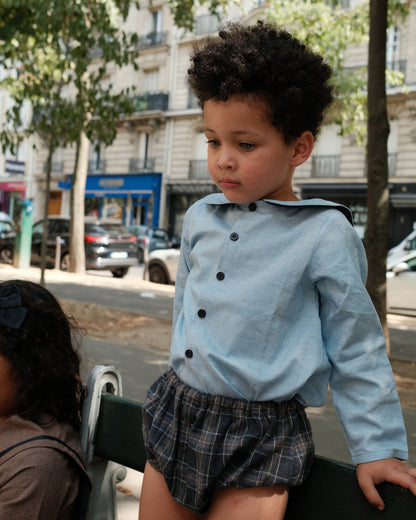 Shirt MONCEAU - heathered blue [Maison Marelle](26FW)drop1 1