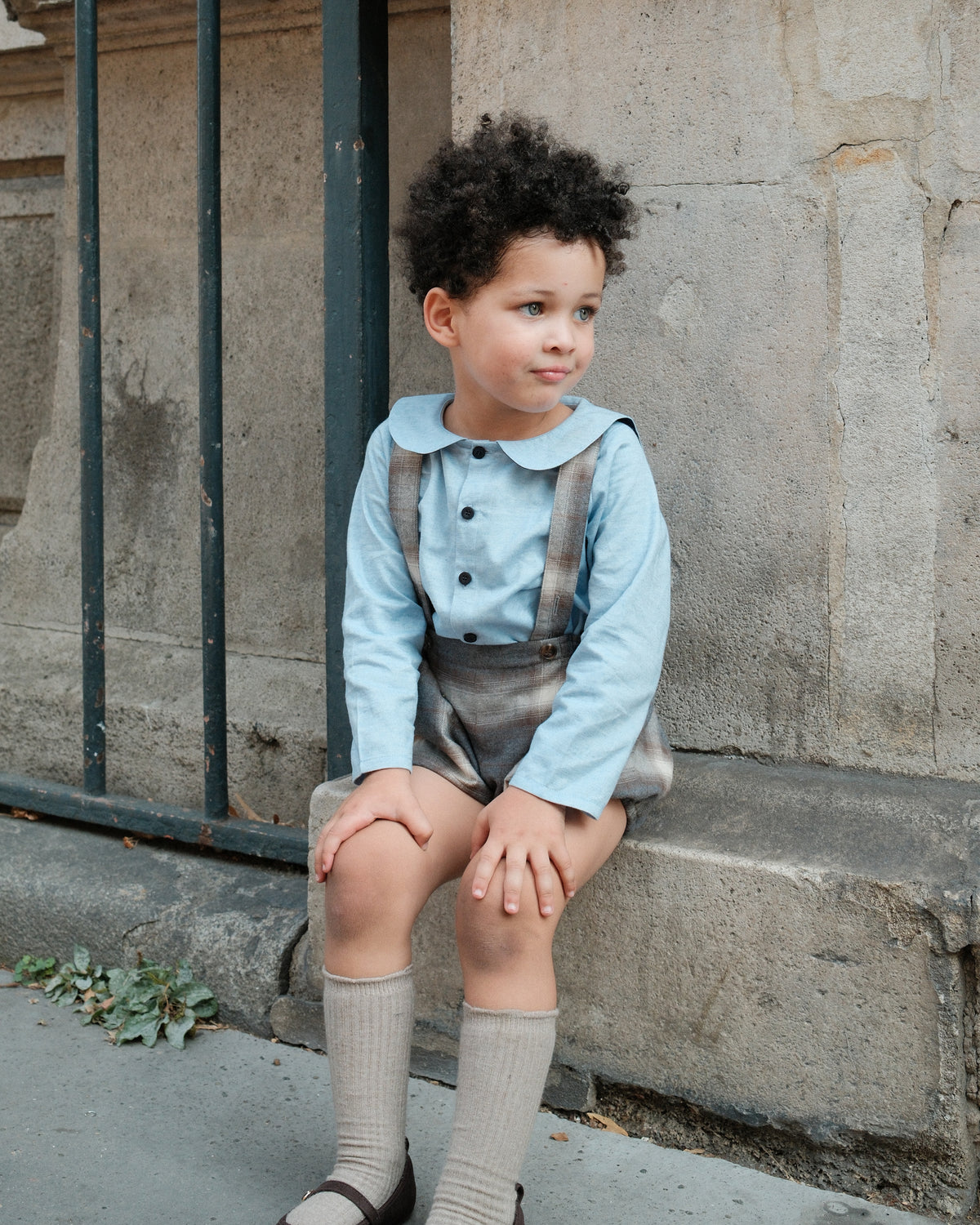 Shirt MONCEAU - heathered blue [Maison Marelle](26FW)drop1 18