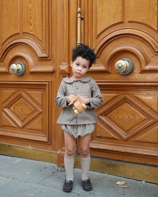 Shirt MONCEAU - olive check [Maison Marelle](26FW)drop1 1