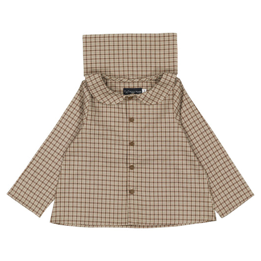 Shirt MONCEAU - olive check [Maison Marelle](26FW)drop1 4