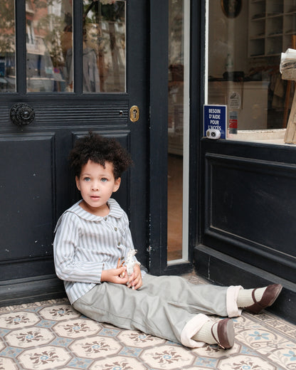 Shirt MONCEAU - sauge stripes [Maison Marelle](26FW)drop1 8