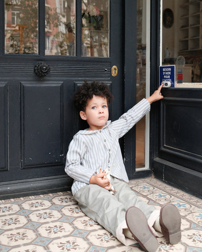 Shirt MONCEAU - sauge stripes [Maison Marelle](26FW)drop1 9