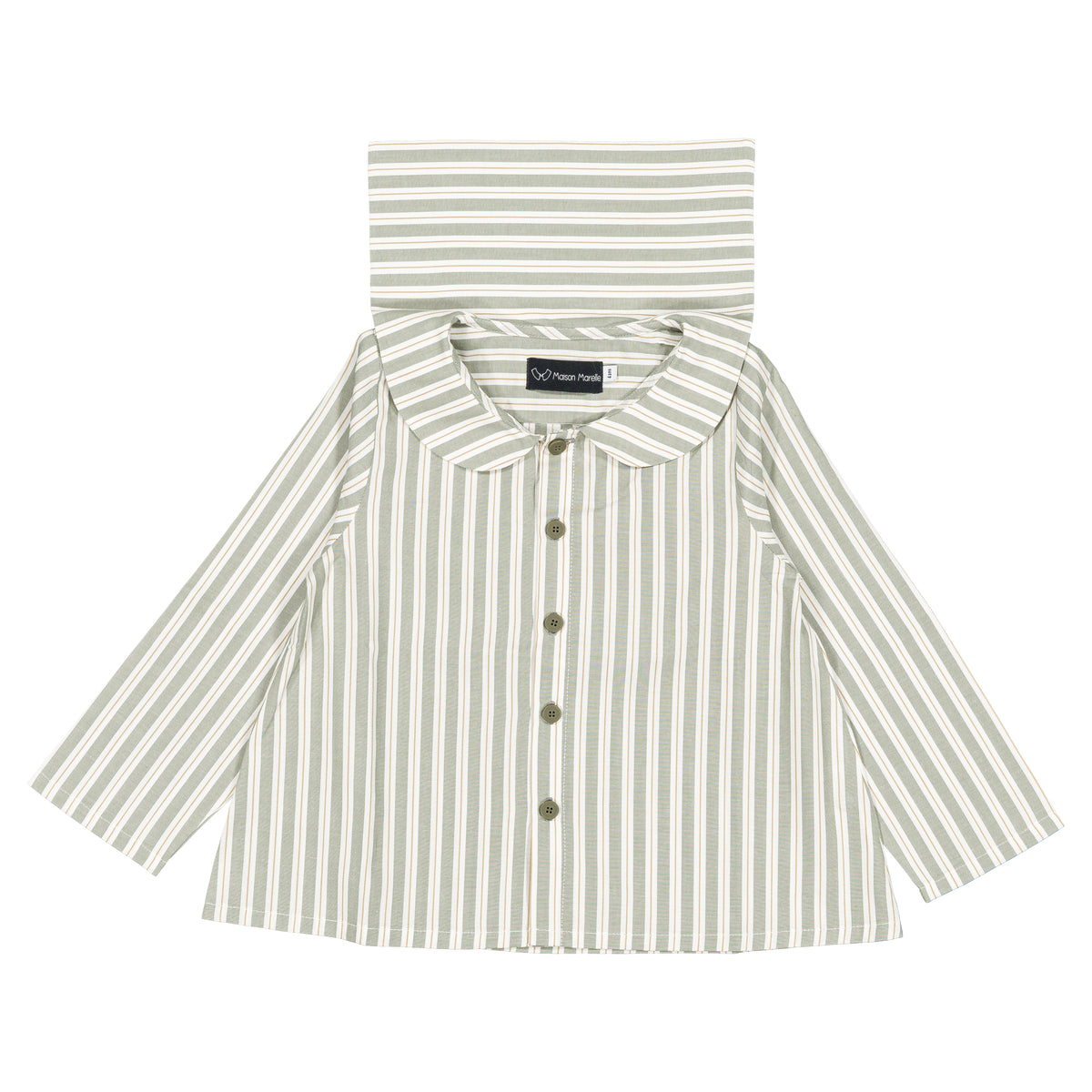 Shirt MONCEAU - sauge stripes [Maison Marelle](26FW)drop1 10