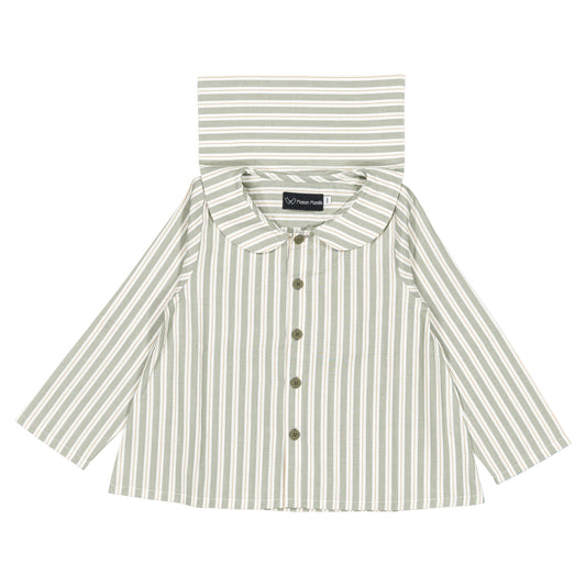 Shirt MONCEAU - sauge stripes [Maison Marelle](26FW)drop1 10