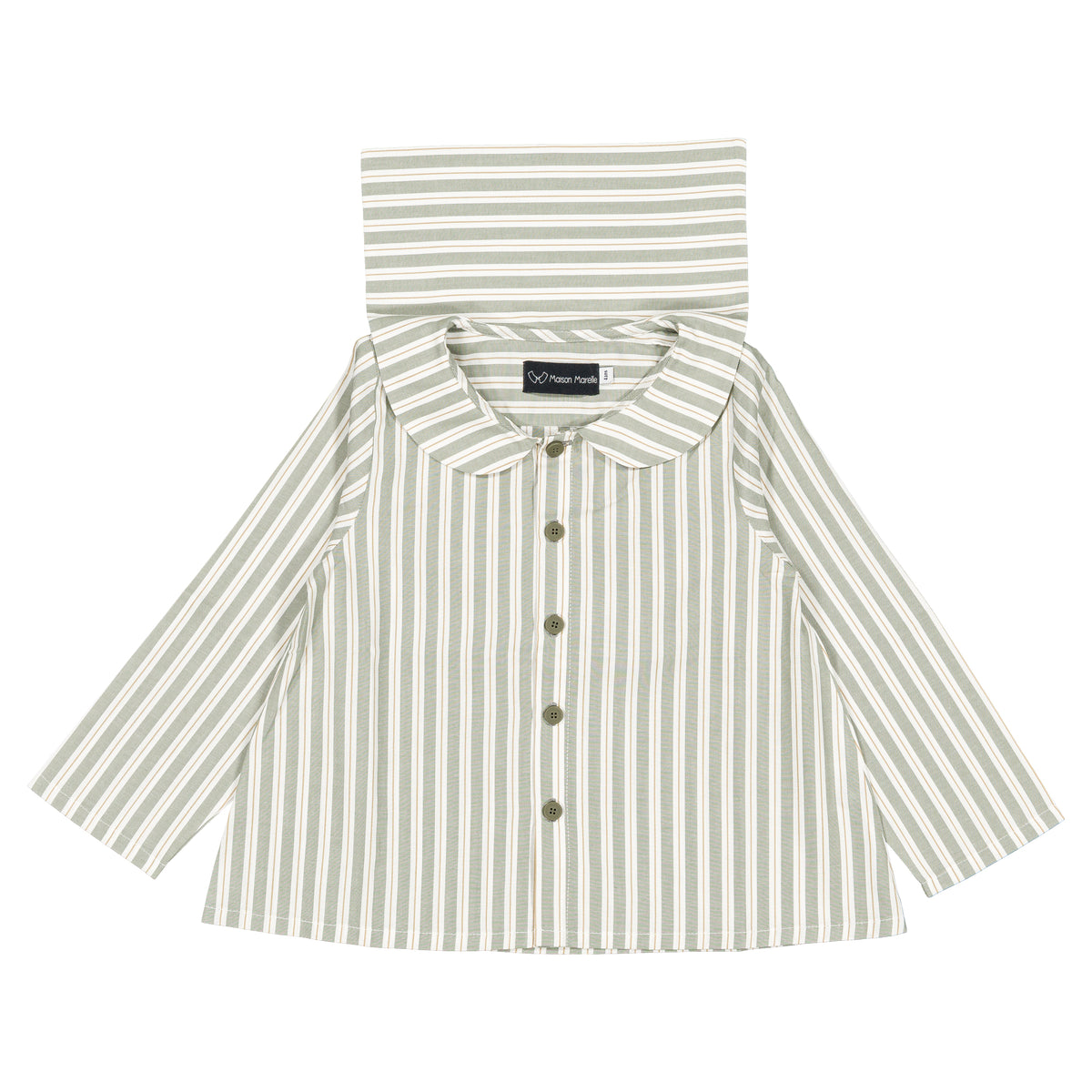 Shirt MONCEAU - sauge stripes [Maison Marelle](26FW)drop1 11