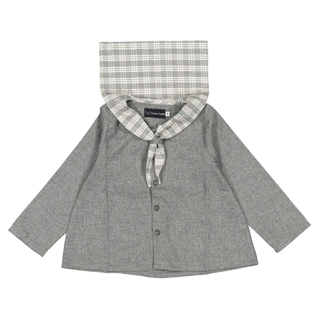 Blouse MONGE - flannel grey [Maison Marelle](26FW)drop1 2