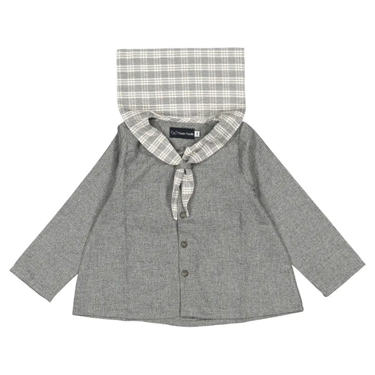 Blouse MONGE - flannel grey [Maison Marelle](26FW)drop1 2