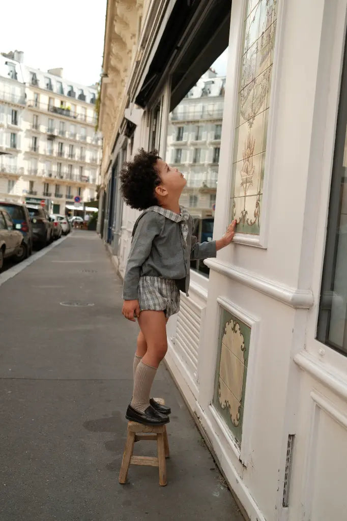 Blouse MONGE - flannel grey [Maison Marelle](26FW)drop1 6