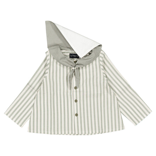 Blouse MONGE - sauge stripes [Maison Marelle](26FW)drop1 2