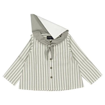 Blouse MONGE - sauge stripes [Maison Marelle](26FW)drop1 5