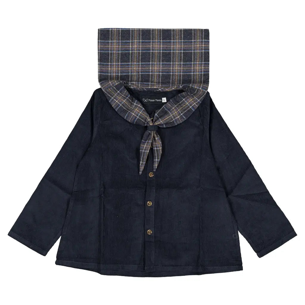 Blouse MONGE - velvet blue [Maison Marelle](26FW)drop1 1
